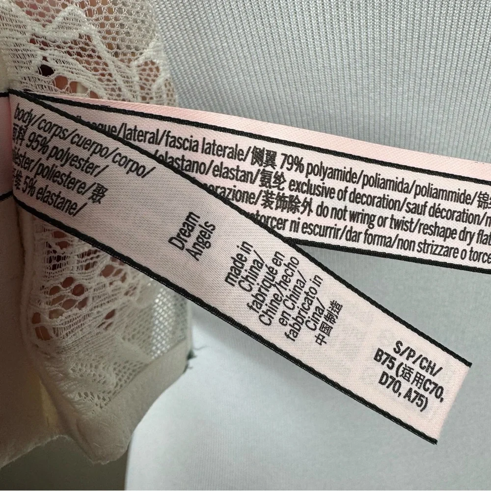 Victoria’s Secret Dream Angels Unlined white pink Floral Corset Top‎ D - Picture 10 of 11
